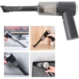 Draagbare draadloze mini-stofzuiger voor het reinigen van een bureau-naaimachine en autotoetsenbord, draadloze handheld met led-verlichting, klein volume, zuigkracht van 9000 Pa — thumbnail 3