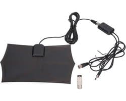 Televisie Antenne, 300 Mile Bereik Zwarte Digitale TV Antenne Buiten USB Voeding