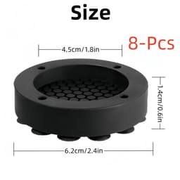 Cosensi - Antivibratie Mat - Wasmachine Voet Pads - Universeel en Antislip - Zwart - Geluiddempers - Stabiliteit voor Wasmachines — thumbnail 3