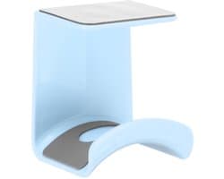 Allecto - - Headphone Stand - Hoofdtelefoonhouder - Eenvoudige installatie - Blauw - Ondersteunt gaming hoofdtelefoons - Geschikt voor desk gebruik -.