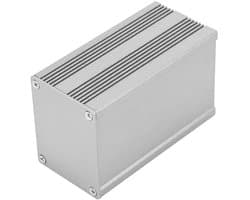 Aluminium behuizing 40 × 50 × 80 mm, split type ontwerp, zandgrijs/matgrijs, niet-waterdicht, 1 behuizing, 2 geluidswanden, 1 schroefset, geschikt voor elektronica en DIY-projecten