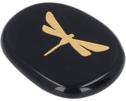 Natuurlijke Dragon Blood Stone Duwsteen voor Ontspanning en Stressverlichting - Kristallen voor Chakra Balans en Reiki Energie Therapie