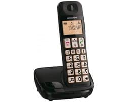 Draadloze Telefoon - DECT Telefoon - Thuisgebruik - Grote Toetsen - Niet gespecificeerd - Zwart