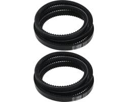 JHUBERS- Aandrijfriem 51 inch - 2 Stuks - Rubber - Compatibel met Hustler Raptor - Raptor Limited - Raptor SD/Raptor SDX - Hoge efficiëntie - Grasmaaier Riem