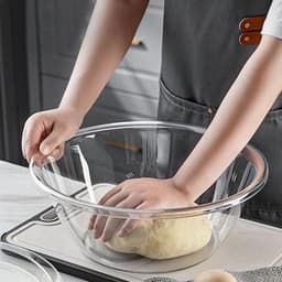 Mengkom Grote Capaciteit - Transparante Deegkom - Bakken en mengen - Anti-aanbaklaag - Klein formaat - Transparant — thumbnail 5