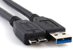 Vervangende USB Kabel - Externe Harde Schijf Kabel - Snelle Data Overdracht - Micro-B Aansluiting - 05 Meter - Zwart — thumbnail 1