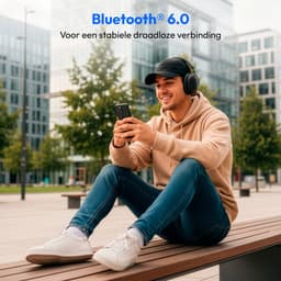 MEDION Over Ear koptelefoon HX-1 Plus (draadloos, Feed Forward Noise Cancelling, Bluetooth 6.0, 5+1 EQ-presets, tot 100 u batterijduur, spatwaterdicht IPX4), zwart — thumbnail 4