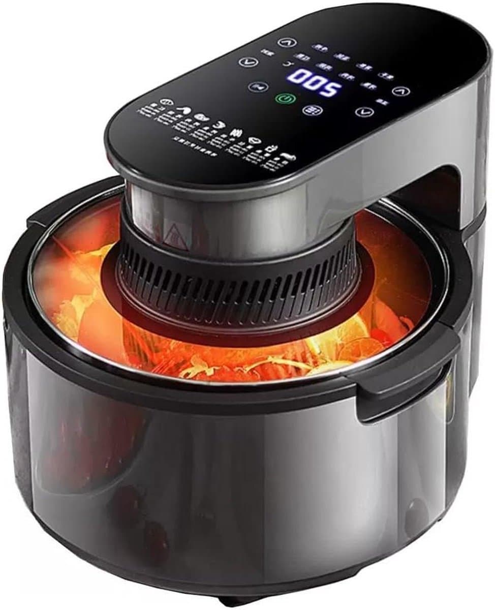 Airfryer - Friteuse zonder olie - Gezond koken - Digitaal touchscreen - 55 liter - Zwart — afbeelding 1