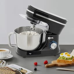 Keukenmachine - Deegmachine Mixer - Bakken Kloppen - Stille Krachtige Motor - 4.5 Liter Kom - Zwart — thumbnail 3