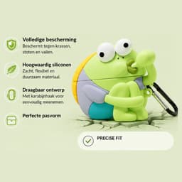 Lelijke Vis Case voor AirPods Pro / Pro 2 – Grappige Cartoon Oortelefoon Beschermhoes van Zacht Siliconen met Karabijnhaak, Shockproof, Lichtgewicht en Cadeauwaardig — thumbnail 2