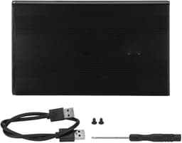 Externe Harde Schijf - Draagbare Opslag - Snelle Data Transfer - Aluminium Legering - 2.5 Inch 2TB - Zwart — thumbnail 4