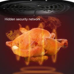 Heteluchtfriteuse - Airfryer Oven - Vetarm Koken - Snelle Luchtcirculatie - 29 x 25 Cm - Zwart — thumbnail 4
