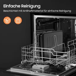 Hete Lucht Oven - Dubbele Kamer - Gezond Koken - Sync Finish Functie - 23 Liter Capaciteit - Zwart — thumbnail 5