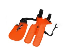 TOVBMUP Verstelbare grasmaaierriem - Grasmaaierriem - Dubbele riem - Bosmaaierriem - geschikt voor bosmaaier, kettingzaag en grasmaaier - Voor comfortabel en efficiënt tuinieren - Oranje — thumbnail 1