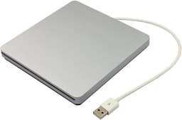 Externe DVD Speler - CD Brander - Bestanden Archiveren - Geïntegreerde Kabelopslag - 14x14x1.7CM - Zilver — thumbnail 1