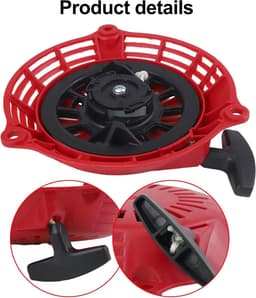 Grasmaaier Terugslagstarter - Recoil Starter Motoronderdeel - Gazononderhoud - Metalen Constructie - 171 mm - Zwart — thumbnail 4