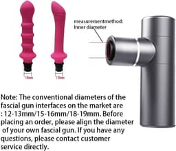Massage Gun Opzetstuk - Siliconen Massagekop - Spierherstel - Veelzijdige Pasvorm - 15-16MM - Zwart — thumbnail 4