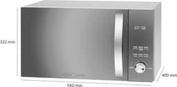 Magnetron Hetelucht Grill - Multifunctionele Oven - Snel Maaltijden Bereiden - 3-in-1 Functie - 23 Liter Inhoud - Roestvrij Staal — thumbnail 5
