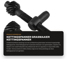Dailygoods- Kettingspanner Automatische Afstelling - Kettingspanner Gazelle - Grasmaaier - Duurzaam Ontwerp - Eenvoudig te Installeren - Geschikt voor Timberpro 26cc - Kettingtensioner — thumbnail 1