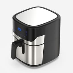 Heteluchtfriteuse - Airfryer - Gezond Koken - 8 Liter Capaciteit - 1800 Watt - Zwart — thumbnail 3