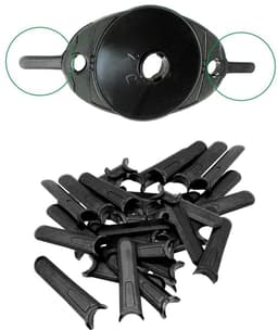 Dailygoods- Grasmaaierbladen 100 Stuks - Stevig/Duurzaam - Hoge Snijefficiëntie - Flexibel Snijden - Eenvoudig te Installeren - Hoogwaardig Kunststof - Maaibladen — thumbnail 2