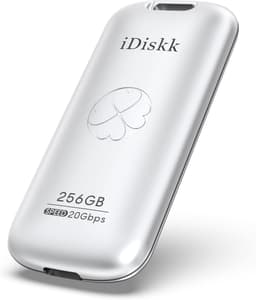 Externe SSD - Draagbare Harde Schijf - Snelle Data Overdracht - USB 3.2 Gen 2x2 - 256 GB - Zilver — thumbnail 1