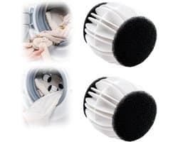 Wasbollen voor wasmachine - Wasballen voor Huisdierenhaar – Herbruikbaar – Anti-Klit en Reinigend – Geschikt voor Wasmachine - 2stuks - 6.5cm
