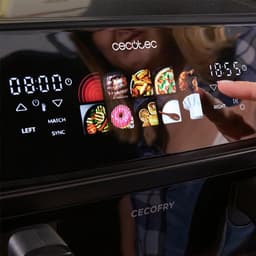 Heteluchtfriteuse Grill - Multicooker XL - Gezond Koken - Dubbele Temperatuur Zone - 10 Liter Capaciteit - Roestvrij Staal — thumbnail 4