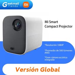 Xiaomi - Mi Smart Compact - Beamer - Projector Beamer - Mini Meamer - HDR 10 - FHD 1080p - DLP Automatische focus - met WiFi 5.0 - 500 ANSI Lumens - Android 11.0 - Wit — thumbnail 2
