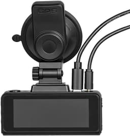 VEVOR 4k Dashcam voor Auto, voor- en Achterkant, 1080p Dubbele Autocamera Met GeïNtegreerde Gps G-Sensor en Geheugenkaart (32 Gb), 3,18 Inch Scherm, 129° + 125° Groothoek, Loopopname, Parkeermodus, Zwart — thumbnail 2