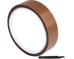 Hittebestendige PTFE Tape voor Laswerk en Vacuüm Sealen, 10m x 25mm, Temperatuur tot 300℃, Ideaal voor Verpakkingen en Lijmen
