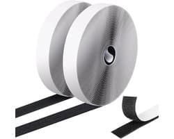 Extra sterke dubbelzijdige klittenband tape van 8m x 2cm, verwijderbare nylon zelfklevende bevestigingstape voor thuis en kantoorgebruik