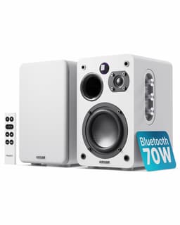 Majority D70X Active Bookshelf Speakers - Bluetooth - 70W RMS - Stereo - Ingebouwde Mid-woofer - Wit — thumbnail 1