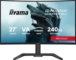 iiyama G-Master GCB2784HSU-B1 Red Eagle - 27 inch - Full HD - VA - 240Hz - Verstelbaar - Curved - HDMI 2.1, HDR10 — thumbnail 1