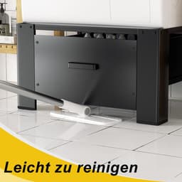 Wasmachine Onderstel - Verhoger Droger - Hygiënisch Werken - Met Opbergruimte - 62.5 x 54.5 x 32.5 cm - Zwart — thumbnail 2