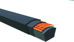 Reserve Riem - V-snaar Grasmaaier - Grasmaaier Onderhoud - Klassieke A/4L Profiel - 132 cm Lengte - Zwart — thumbnail 2