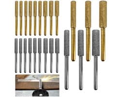 Professionele Kettingzaag Slijper Set van 24 Onderdelen met 3 Verschillende Maten voor Efficiënt Slijpen en Schuren