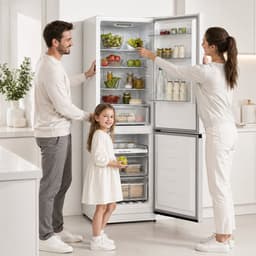 Heinner HCNF-HS292E++ Koel-vriescombinatie 292 L – Full No Frost – Multi-Airflow – Elektronische Bediening – LED-display – Holiday-functie – Wit – 5 Jaar Garantie — thumbnail 11