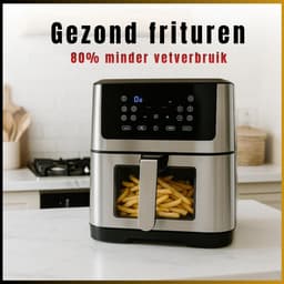 YOR® Heteluchtoven - Oven - Airfryer Oven - 25 Liter - Zilver - ‎38cm x 30cm x 37cm — thumbnail 2