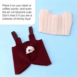 Poppenkledingset, grappige stijlvolle schapen overall-outfitset, leuke praktische accessoires voor poppendisplay — thumbnail 2
