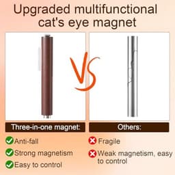 Set van 7 Cat Eye Nail Magnet Tools, Hartvormige Cat Eye Gel Nagellak Magneet 3-in-1 Professionele Manicureset met Y-vormige Gids Sticks voor Thuis DIY Salon Studio — thumbnail 4