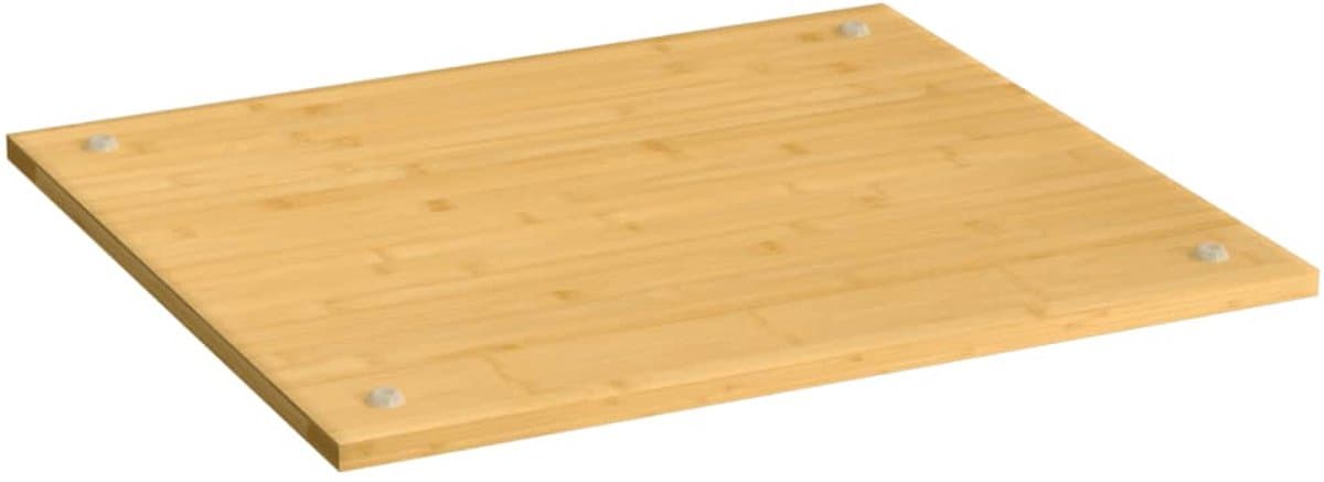 vidaXL - Kookplaatafdekking - 50x56x1,5 - cm - bamboe — afbeelding 1