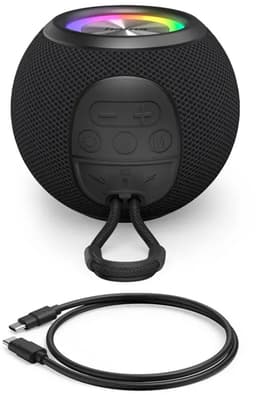 Hama Bluetooth speaker - Ball Shape - 5 Lichtmodi - 5W - Zwart — thumbnail 2