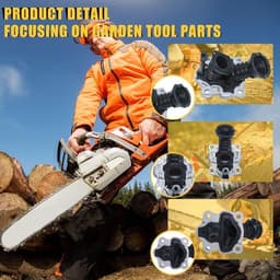 Cilinderpakking kit geschikt voor Husqvarna 445 en 450E kettingzagen met intake manifold inlaatbuis voor optimale afdichting en duurzaamheid — thumbnail 3