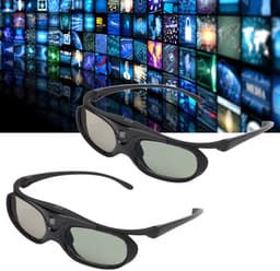 Allecto - 3D-bril - Link - Actieve Shutter - Oplaadbaar - Voor 3D-projectoren - Lichtgewicht en comfortabel - Geschikt voor Optoma en BenQ — thumbnail 3