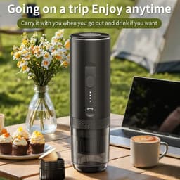 Archi Koffiezetapparaat – Koffiemachines – Capsule & Gemalen Koffie – 20 Bar – Voor Auto, Camping en Thuis - Zwart — thumbnail 5
