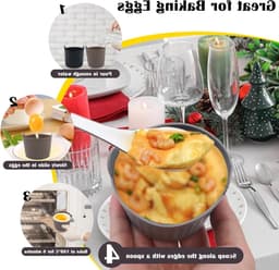 Set van 6 Herbruikbare Siliconen Mallen voor Airfryer, Ideaal voor Eieren, Taarten en Desserts — thumbnail 3