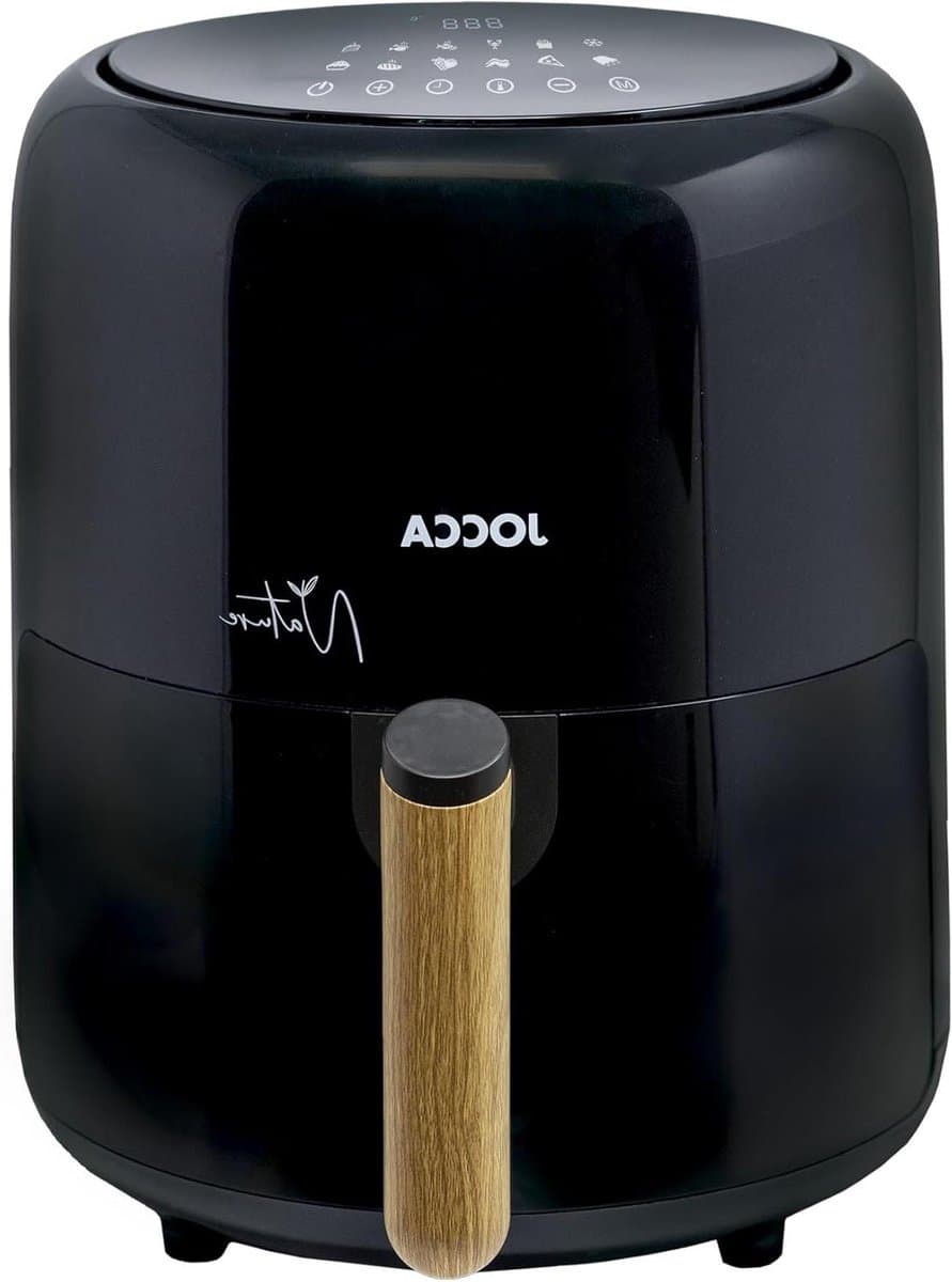 Heteluchtfriteuse - Airfryer Olievrije Frituurpan - Gezond Koken - Snel Luchtcirculatiesysteem - 3.8 Liter - Zwart — afbeelding 1