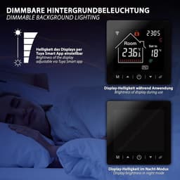 Digitale Slimme Thermostaat voor Vloerverwarming en Elektrische Verwarming met App Bediening — thumbnail 3