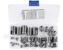 50 Stuks RVS Binnen Gewinde Zelftappende Inserts voor Draadversterking en Reparatie Gereedschap